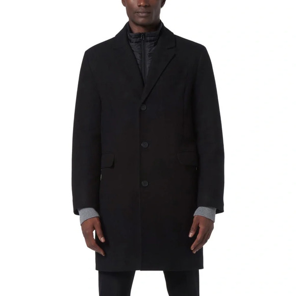 Andrew Marc Sheffield Single Breasted Wool-Blend Overcoat Large - Picture 2 of 12